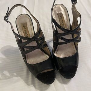 Steve Madden Black High-Heeled Sandals